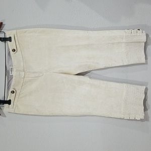 Bebe Vintage Sailor Capri Pants Winter White Size 4